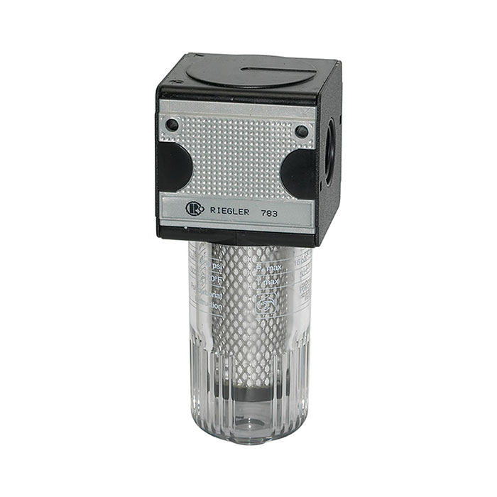 RIEGLER Aktivkohlefilter »multifix«, mit PC-Behälter, BG 3, G 1/2