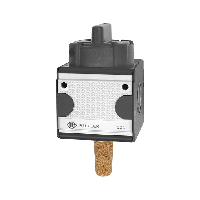 RIEGLER Ball valve 3/2-way »multifix«, lockable, Size 3, G 1/2