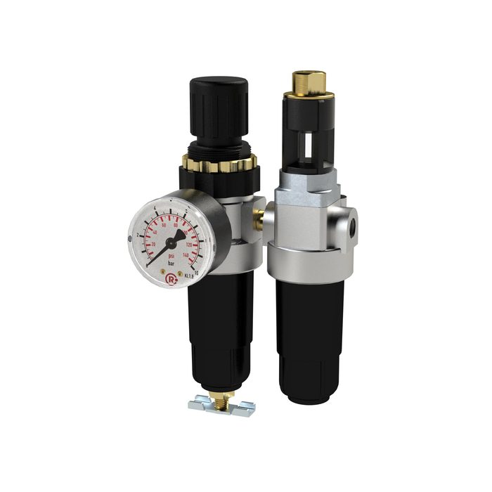 RIEGLER Service unit 2-part »Standard-mini« with metal container, G 1/8