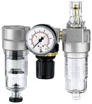 RIEGLER Service unit 3-part »Standard-mini« with PC container, G 1/8