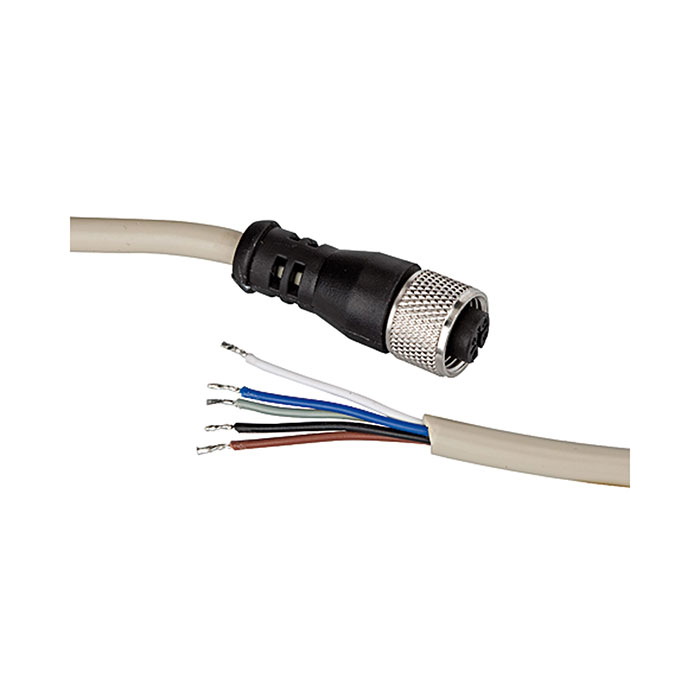 RIEGLER Electrical connection cable, straight socket, 5 m cable, 5-wire