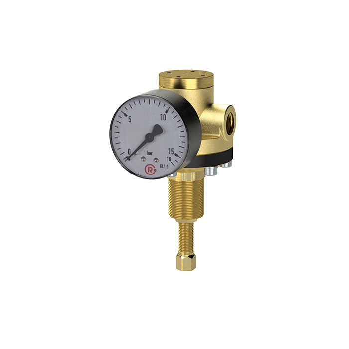 RIEGLER High pressure regulator 60 bar, G 3/8, Control range 0.5 - 12 bar