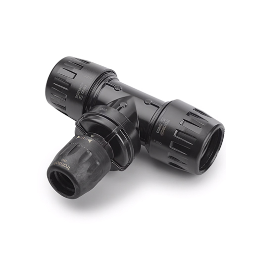 Transair Legris T-connector reduced, 63x40 mm