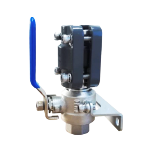 AIRpipe Abschliessbar Kugelhahn, DN50-BSP 2" Innengewinde, Mit Wandhalterung