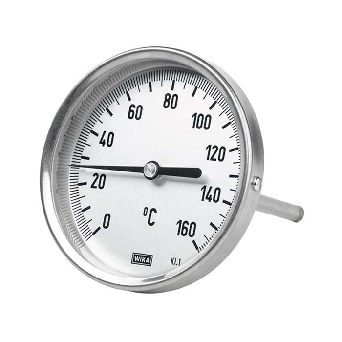 RIEGLER Bi-metallic thermometer, rear G 1/2, Immersion shaft length 63 mm