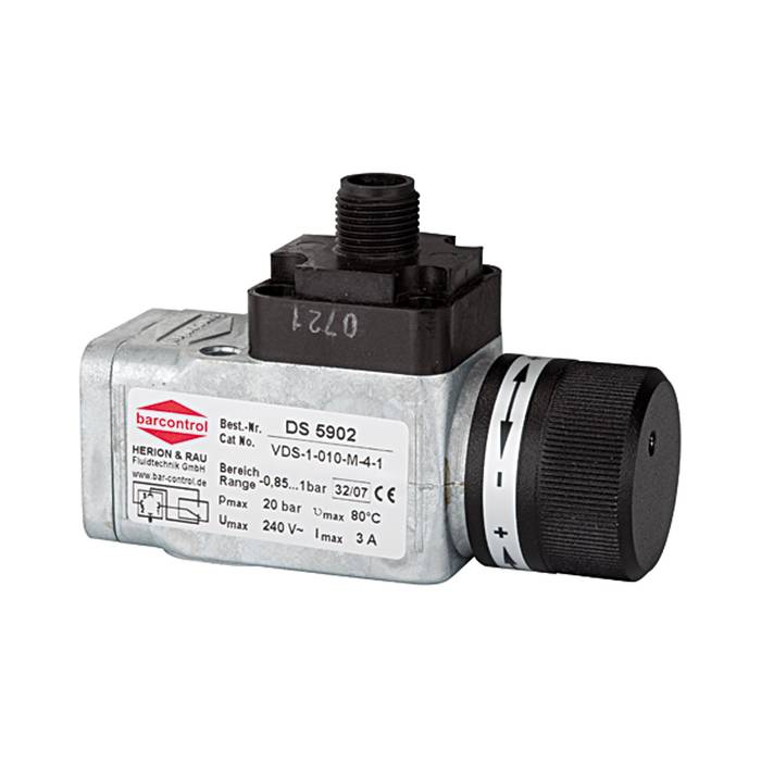 RIEGLER Vacuum pressure switch, Special die casting,G 1/4,-0.85/-0.15 bar