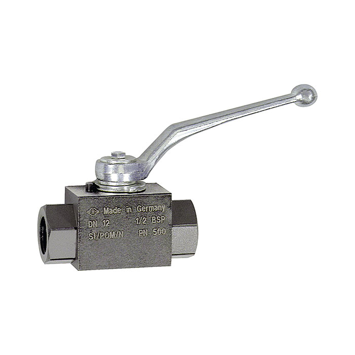 RIEGLER Ball valve, High pressure design, G interior thread, Steel, G 1/8