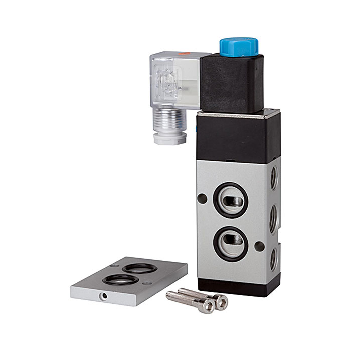 RIEGLER 3/2-5/2-way valve, NAMUR, G 3/8 (1), G 1/4 (3 + 5), 24 V DC