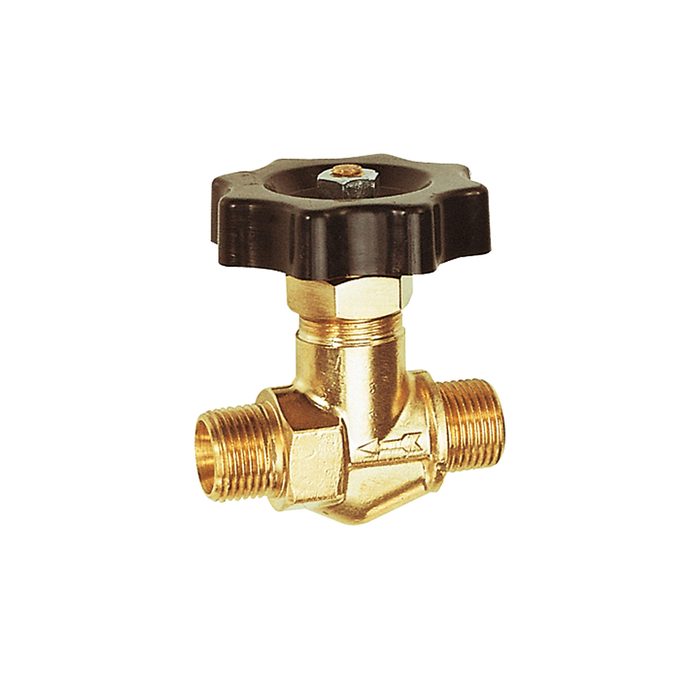 RIEGLER Blocking valve, Brass, ET, G 3/8, DN 8