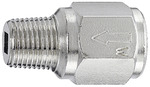 RIEGLER Check valve, Most compact design, nickel-plated brass, R/Rp 1/8