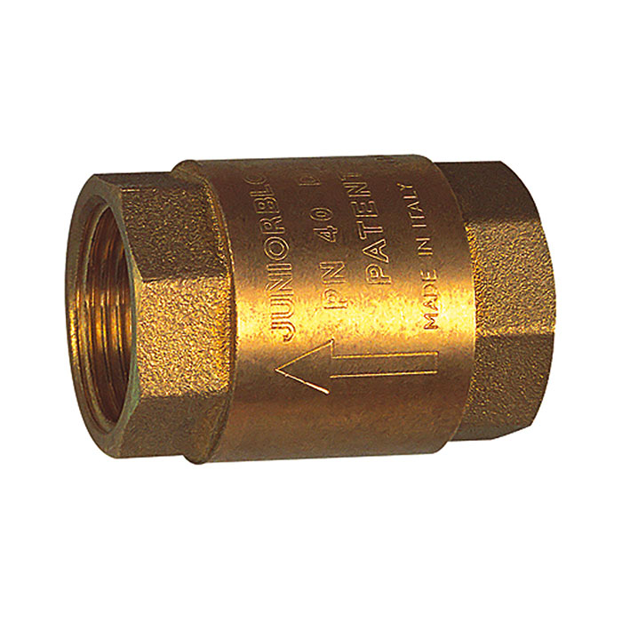 RIEGLER Check valve, reduced passage, G 1 1/4, 20 mbar