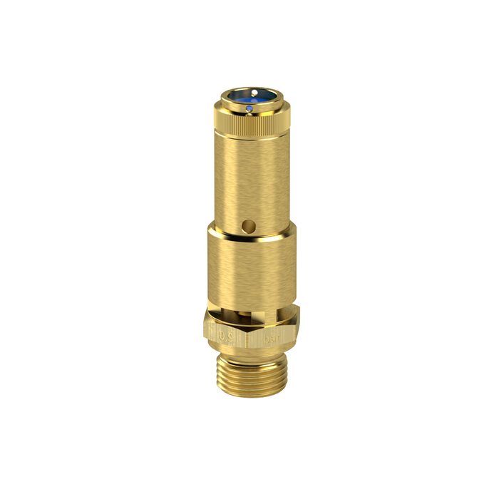 RIEGLER Sicherheitsventil DN 10, Messing, G 1/2, Ansprechdruck 16 bar