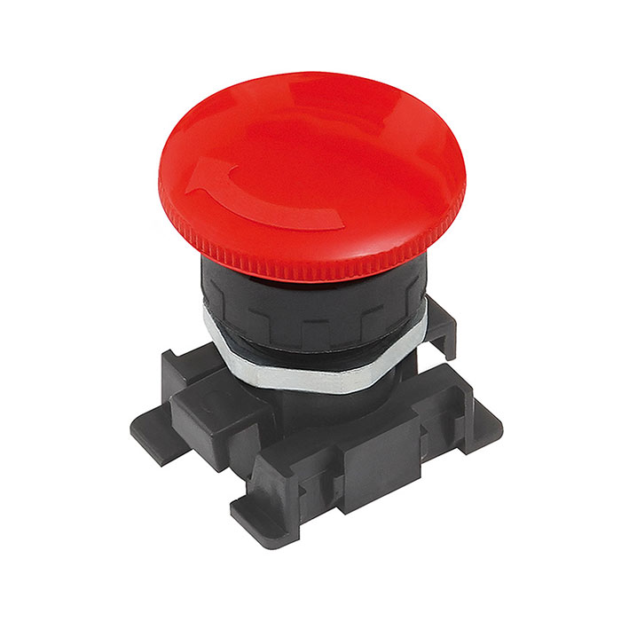 RIEGLER Red palm button with emergency locking