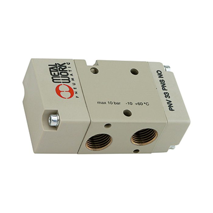 RIEGLER 3/2-way valve, Pneumatic, monostable, Connection G 1/2, NO