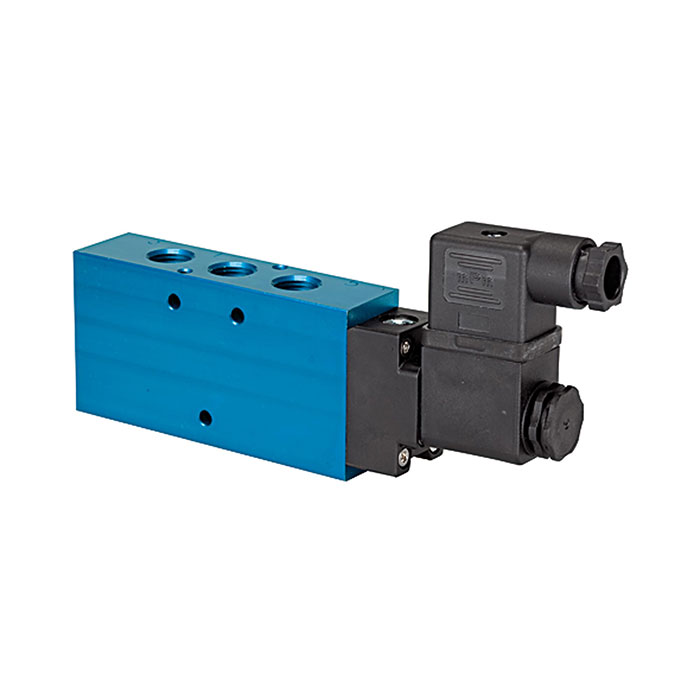 RIEGLER 5/2-Wegeventil, einseitig elektromagnetisch, monost. G 1/4 24VDC