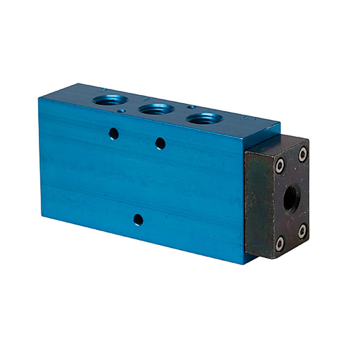 RIEGLER 5/2-way valve, Single-sided pneumatic, monostable, G 1/4, DN 7.5