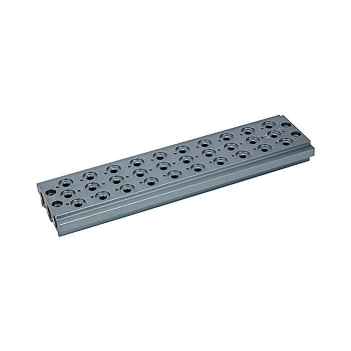 RIEGLER Multi-base plate for the way valves, 10 valve positions, G 1/4