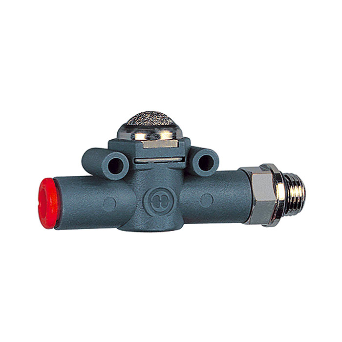 RIEGLER Quick relief valve »lineonline«, silencer, M5, for hose Ø 4 mm
