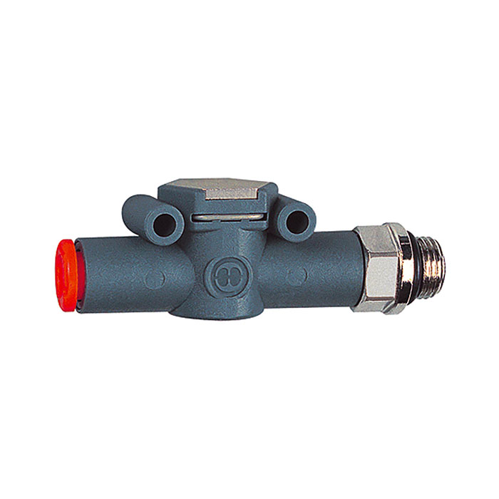 RIEGLER Check valve, Hose (inlet) - thread (outlet), M5, hose 4
