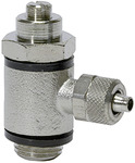 RIEGLER Throttle check valve,Supply air throttle,quick conn.Hose 8/6,G1/4
