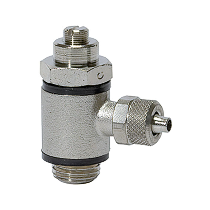 RIEGLER Throttle check valve, Discharge throttle (C) quick connector