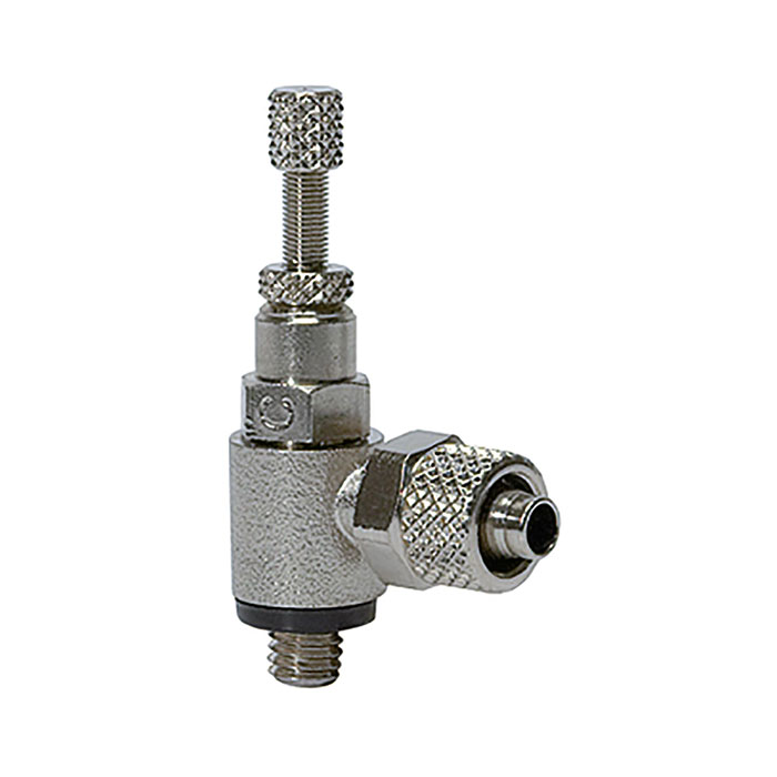 RIEGLER Throttle check valve, Discharge throttle (C) quick connector