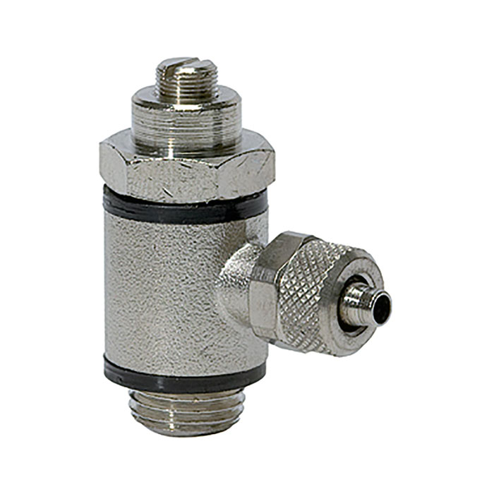 RIEGLER Throttle valve, both directions throttling (B) quick connector