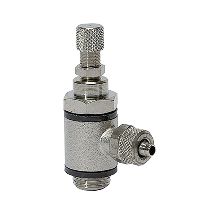 RIEGLER Throttle valve, both directions throttling (B) quick connector,