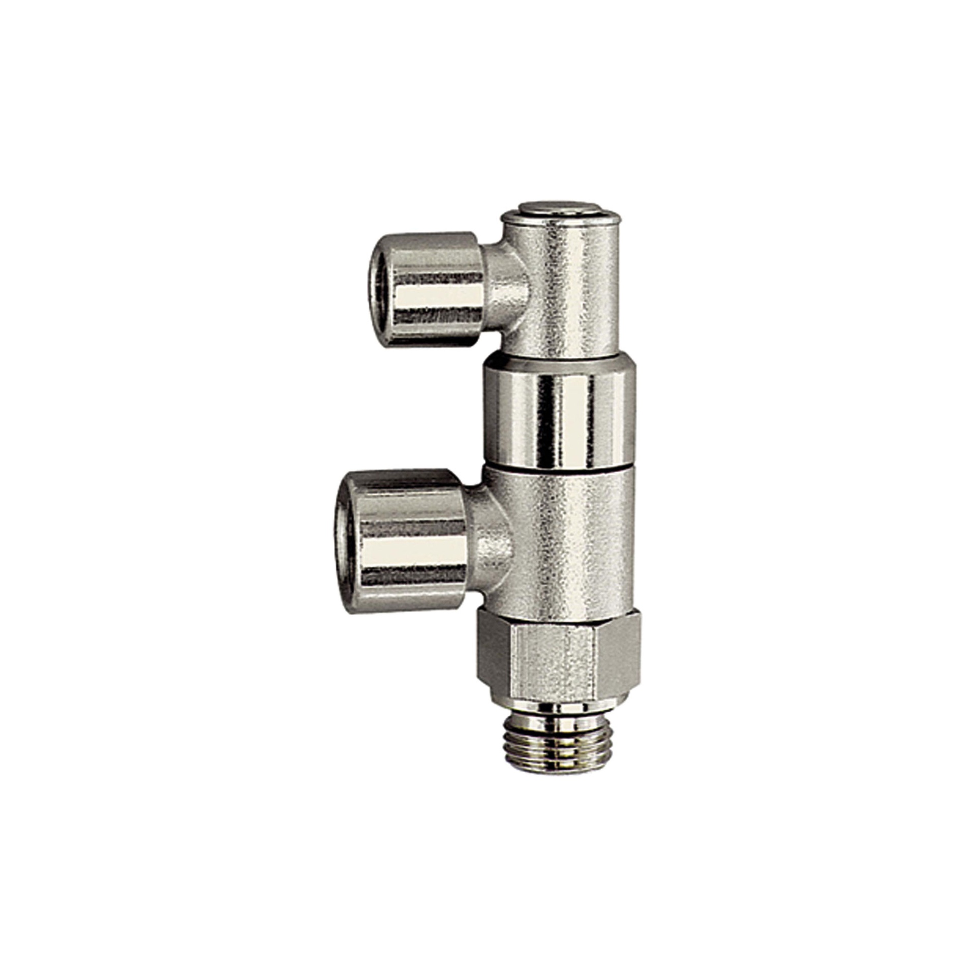 RIEGLER Stopper valve pneumatically actuated, G 1/4, G 1/4 i., G 1/8 i.