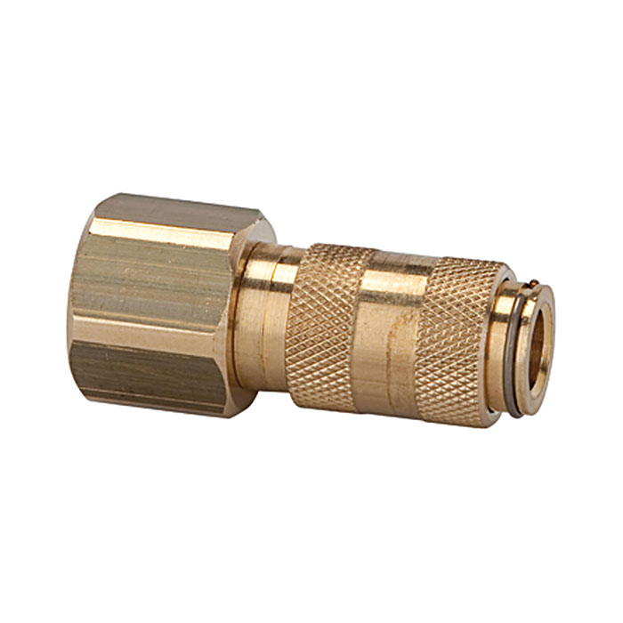 RIEGLER Quick-connect coupling I.D. 2.7, bright brass, M5 IT