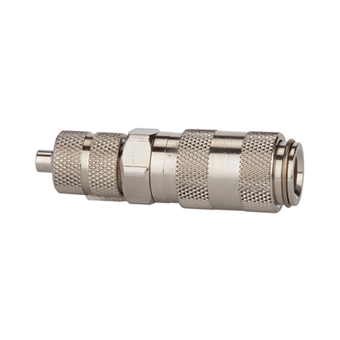 RIEGLER Quick-connect coupling I.D. 2.7, nickel-plated brass, Hose 4x3