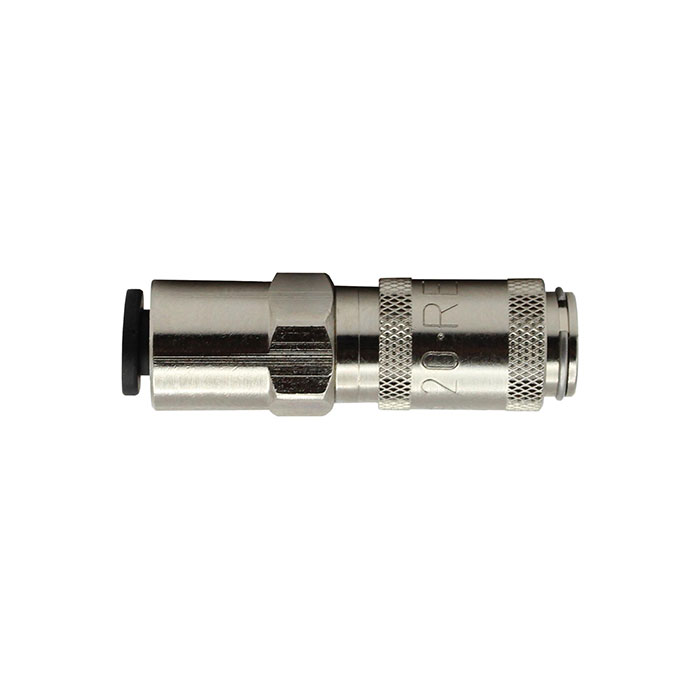 RIEGLER Quick-connect coupling I.D. 2.7 nickel-plated brass, push-in 4 mm