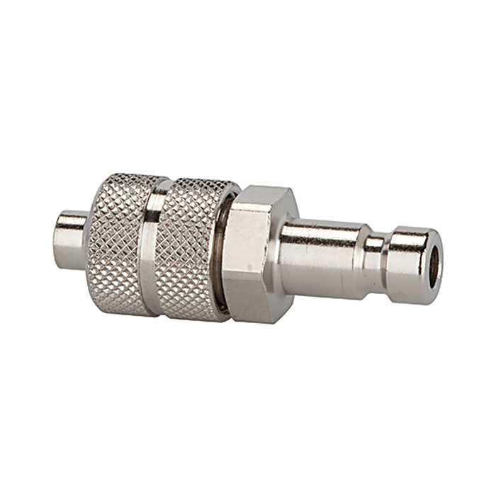 RIEGLER Nipple for couplings I.D. 2.7, nickel-plated brass, for hose 5x3