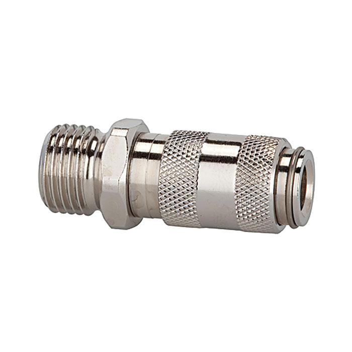 RIEGLER Quick-connect coupling I.D. 2.7, St. steel 1.4404, G 1/8 ET