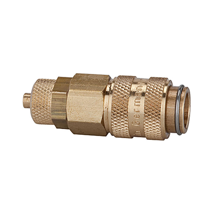 RIEGLER Schnellverschlusskupplung NW 5, MS blank, Schlauchanschluss 8x6