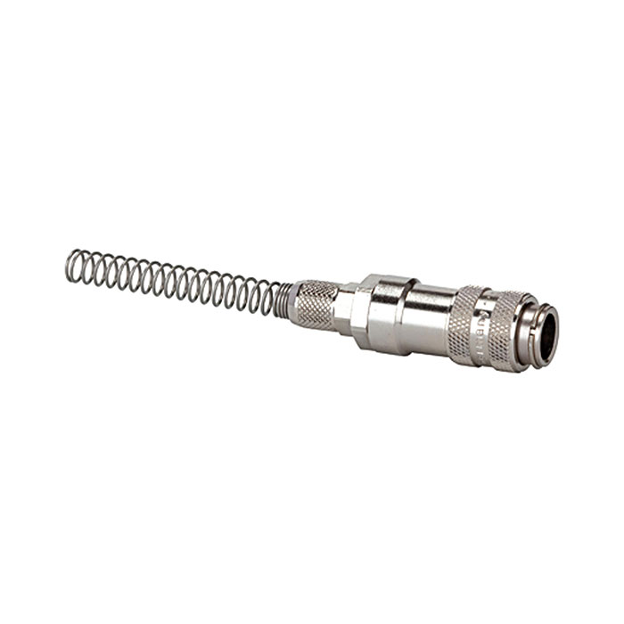 RIEGLER Quick-connect coupling I.D. 5, nickel-plated brass, rotating, 8x6