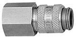 RIEGLER Quick-connect coupling I.D. 5, St. steel 1.4305, G 1/4 IT