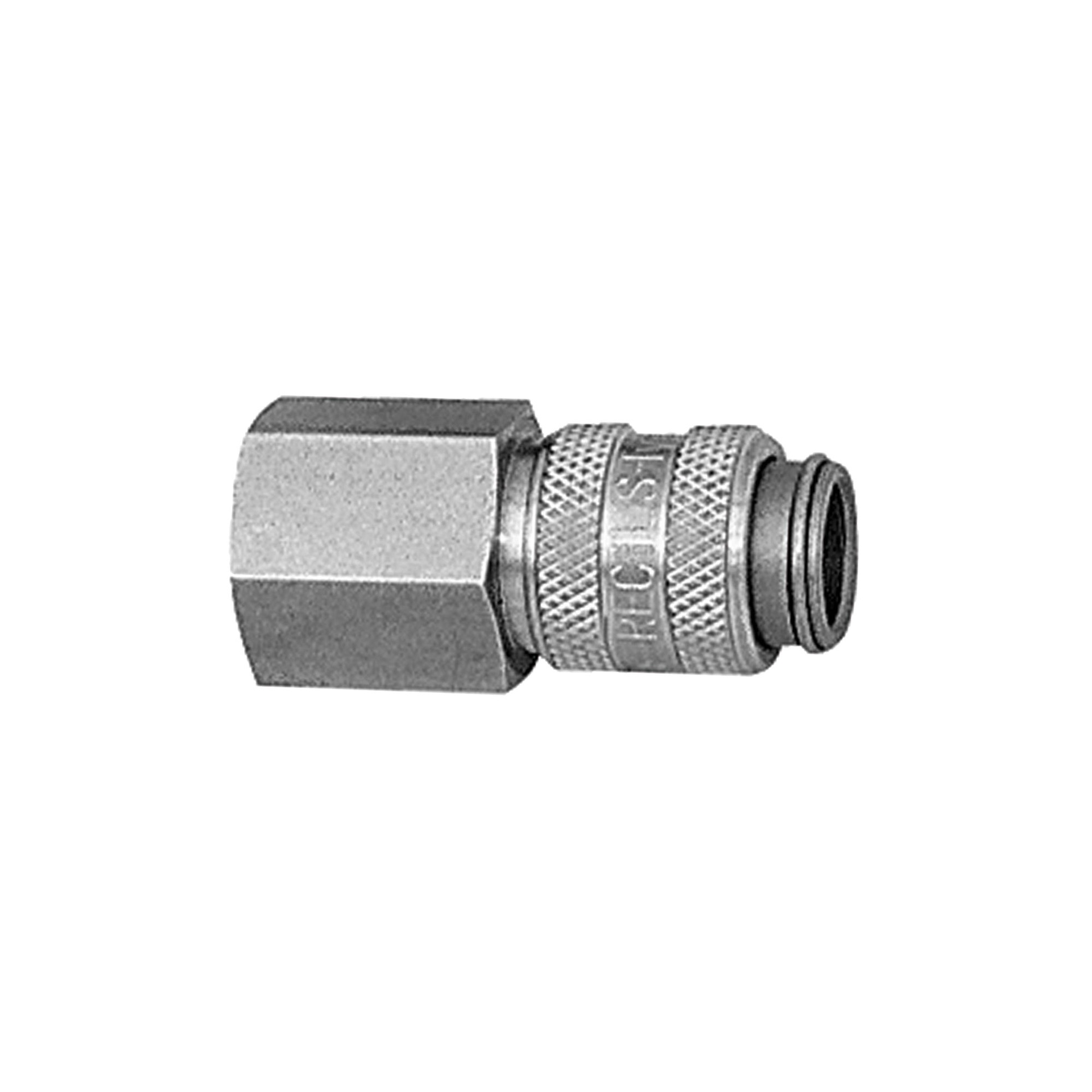 RIEGLER Quick-connect coupling I.D. 5, St. steel 1.4305, G 1/4 IT