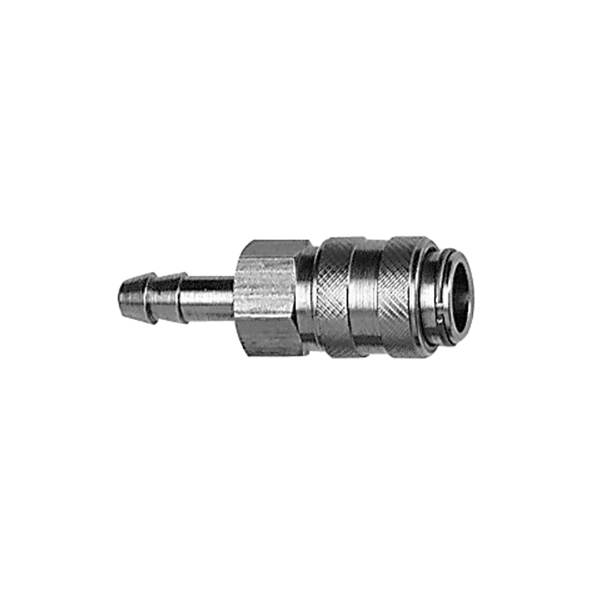 RIEGLER Quick-connect coupling I.D. 5, St. steel 1.4305, Sleeve I.D. 6