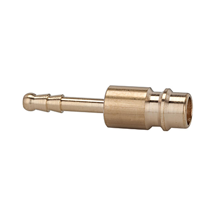 RIEGLER Plug-in connector for I.D. 7.2-7.8, bright brass, Sleeve I.D. 10