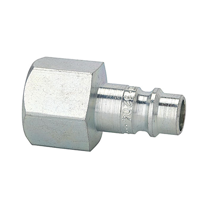 RIEGLER Nipple for couplings I.D. 7.2 - 7.8, hard. / gal. steel, G 1/2 IT