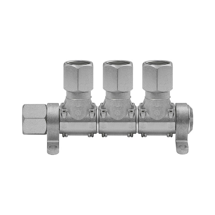 RIEGLER Compressed air distributor »Multi-Link«, without coupling, 3 unit