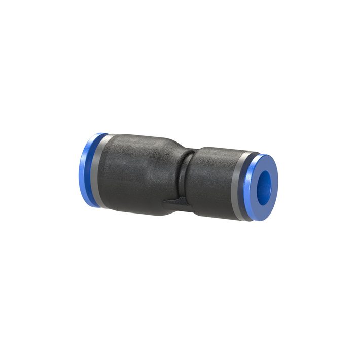 RIEGLER Straight push-in connector »Blue Series«, red., hose ext. Ø 8/6
