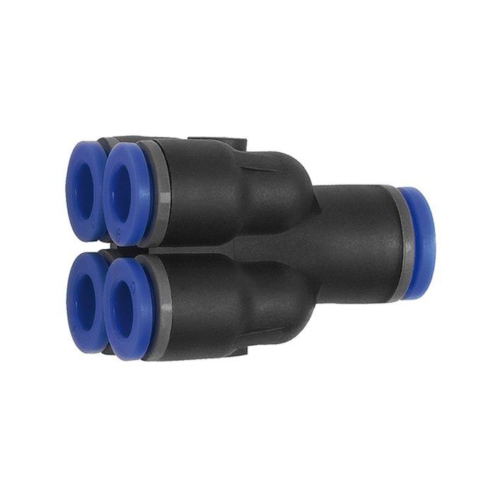 RIEGLER Multi-distributor, Plug connector »Blue Series« hose ext. Ø 8/4x6