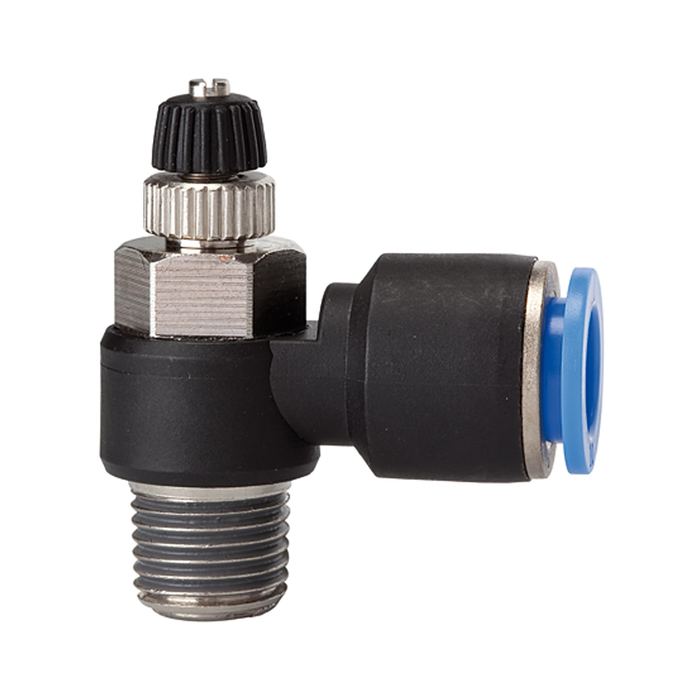 RIEGLER Throttle check valve »Blue Series«, Supply air throttle, R 1/8 o.