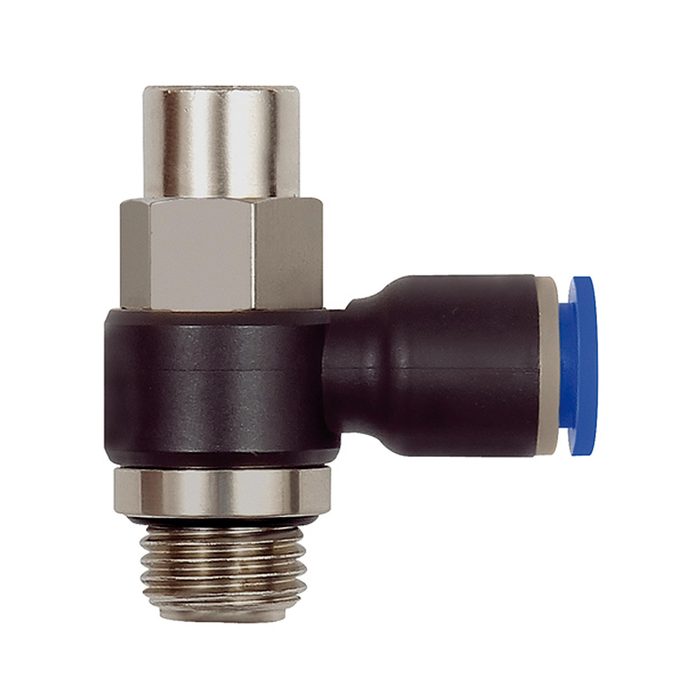 RIEGLER Throttle check valve »Blue Series«, Discharge throttle, G 1/8 o.