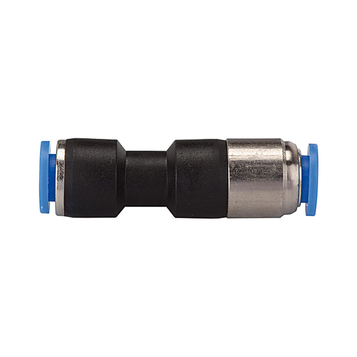 RIEGLER Straight push-in connector »Blue Series«, Self-locking, hose Ø 4
