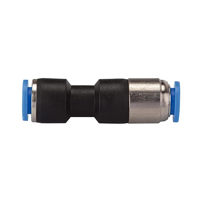 RIEGLER Straight push-in connector »Blue Series«, Self-locking, hose Ø 4
