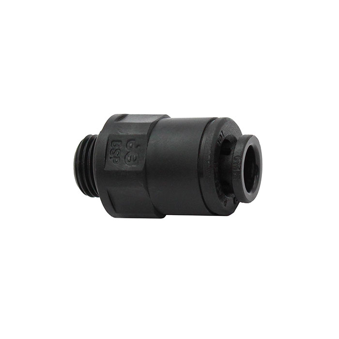 RIEGLER Straight screw-in fitting POM, G 1/8 o., for hose exterior Ø 6 mm