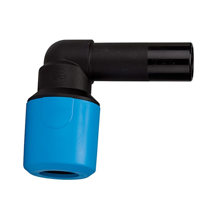 RIEGLER Plug-in angle connector PP, Supports 32 mm, hose exterior Ø 32